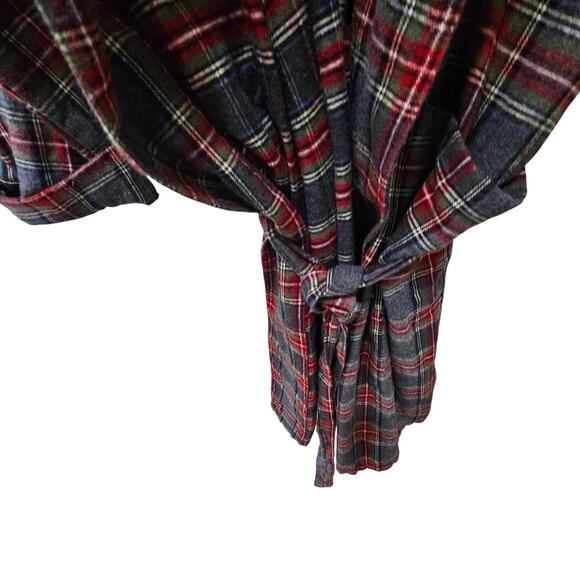 L.L. Bean Scotch Plaid Rob and Belt, Size XL - Picture 4 of 8